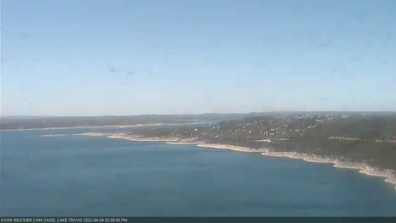 Lake Travis webcam, April 6, 2022 2:00 PM CT