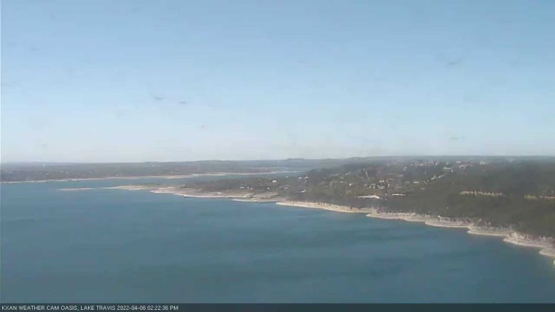 Lake Travis webcam, April 6, 2022 2:25 PM CT