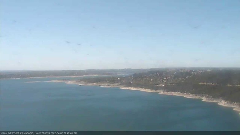 Lake Travis webcam, April 6, 2022 2:45 PM CT