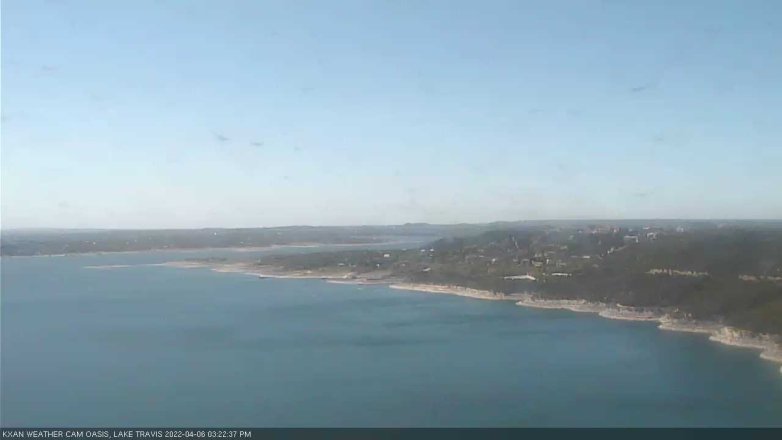 Lake Travis webcam, April 6, 2022 3:25 PM CT