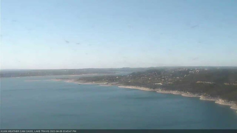 Lake Travis webcam, April 6, 2022 3:45 PM CT