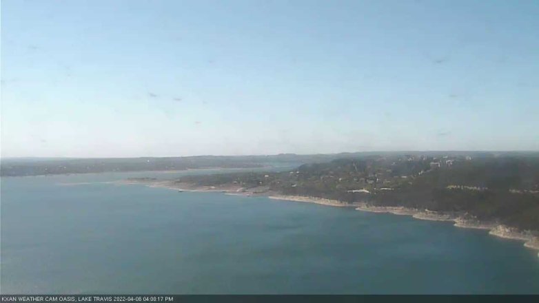 Lake Travis webcam, April 6, 2022 4:00 PM CT