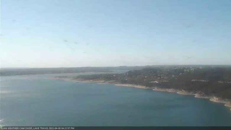 Lake Travis webcam, April 6, 2022 4:25 PM CT