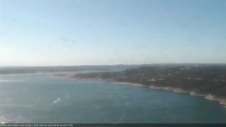 Lake Travis webcam, April 6, 2022 4:45 PM CT