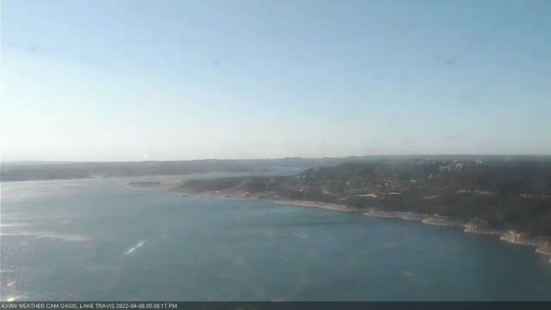Lake Travis webcam, April 6, 2022 5:00 PM CT