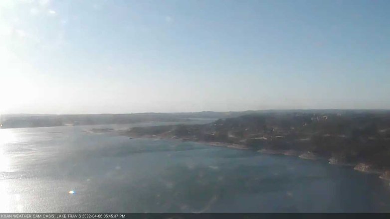 Lake Travis webcam, April 6, 2022 5:45 PM CT