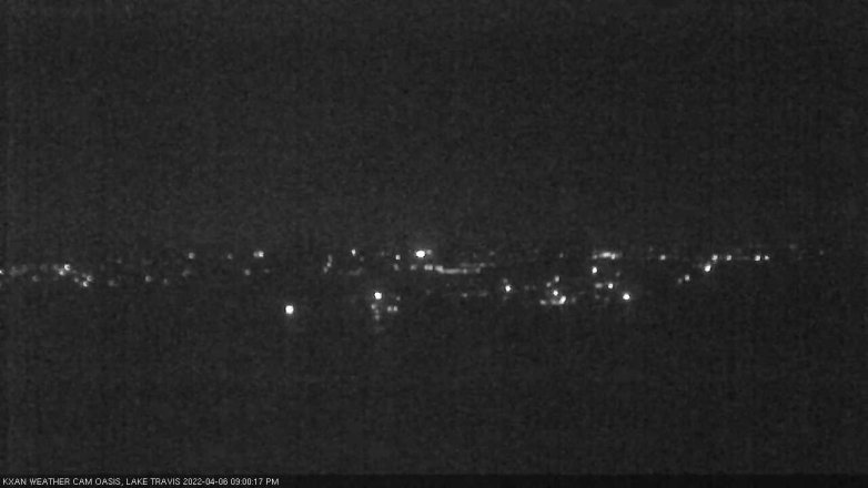 Lake Travis webcam, April 6, 2022 9:00 PM CT