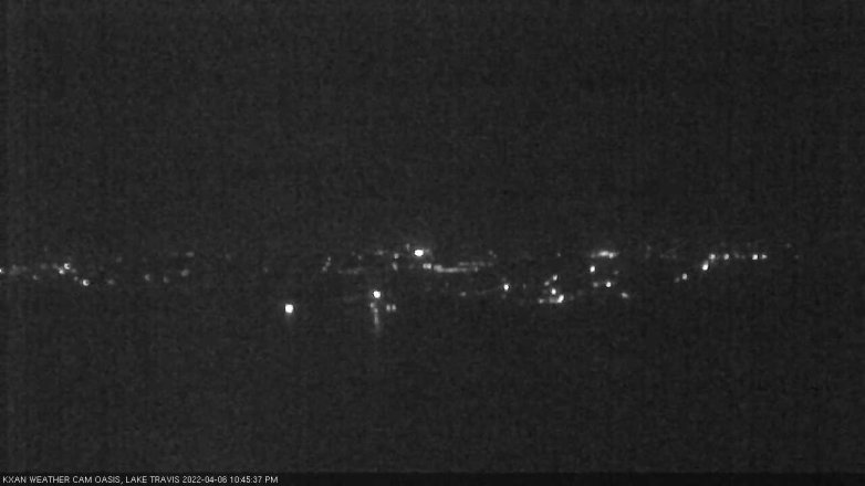 Lake Travis webcam, April 6, 2022 10:45 PM CT