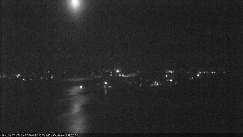Lake Travis webcam, April 6, 2022 11:45 PM CT