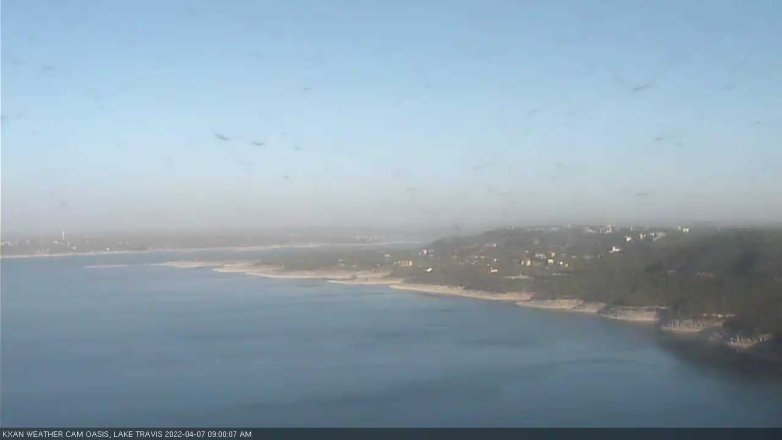 Lake Travis webcam, April 7, 2022 9:00 AM CT