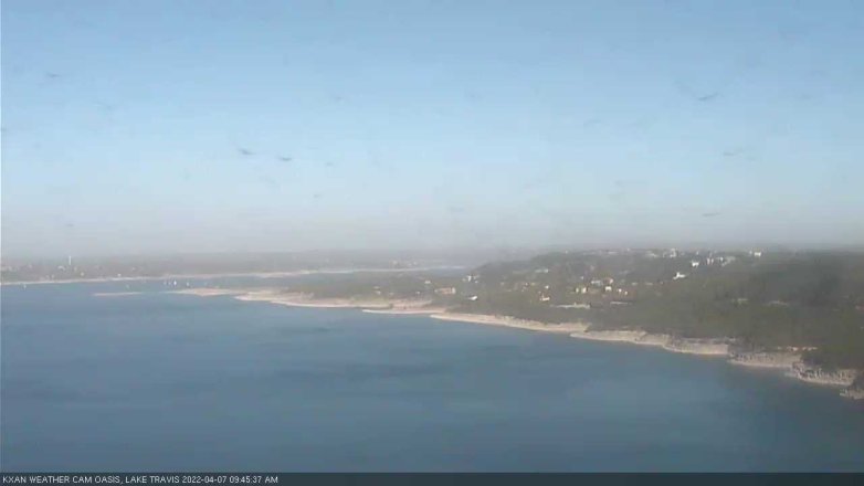 Lake Travis webcam, April 7, 2022 9:45 AM CT