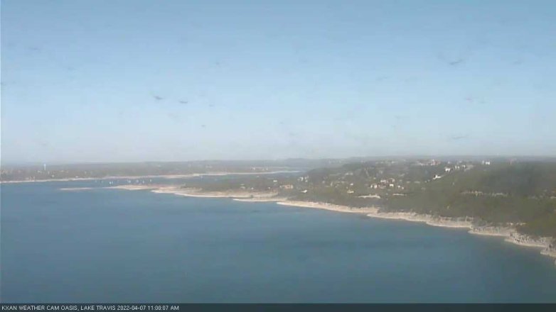 Lake Travis webcam, April 7, 2022 11:00 AM CT