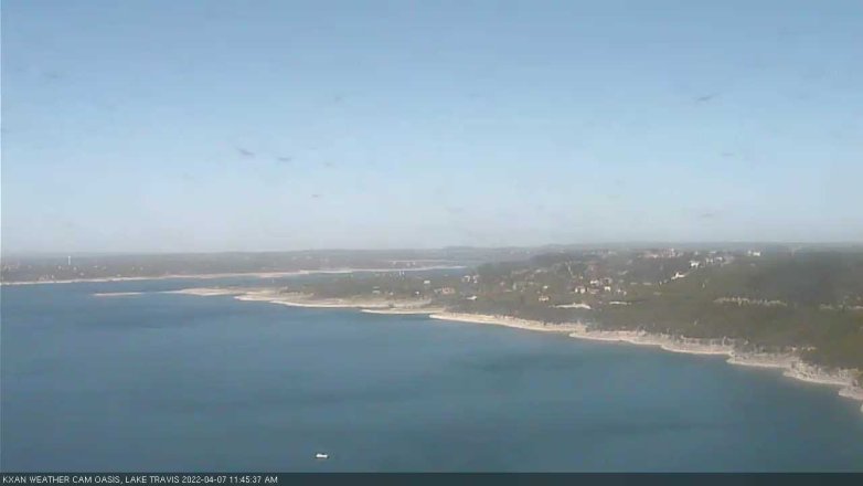 Lake Travis webcam, April 7, 2022 11:45 AM CT