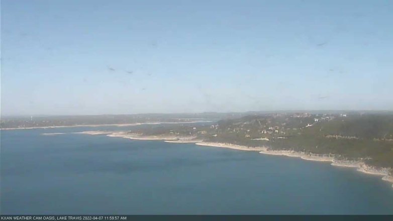 Lake Travis webcam, April 7, 2022 12:00 PM CT
