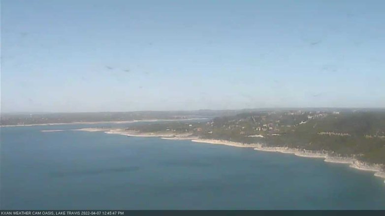 Lake Travis webcam, April 7, 2022 12:45 PM CT
