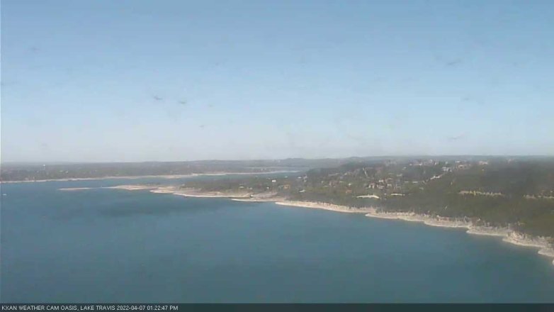 Lake Travis webcam, April 7, 2022 1:25 PM CT
