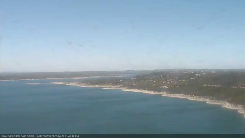 Lake Travis webcam, April 7, 2022 1:45 PM CT