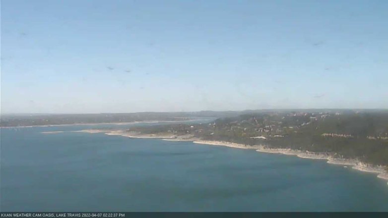 Lake Travis webcam, April 7, 2022 2:25 PM CT