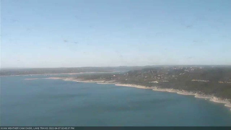 Lake Travis webcam, April 7, 2022 2:45 PM CT