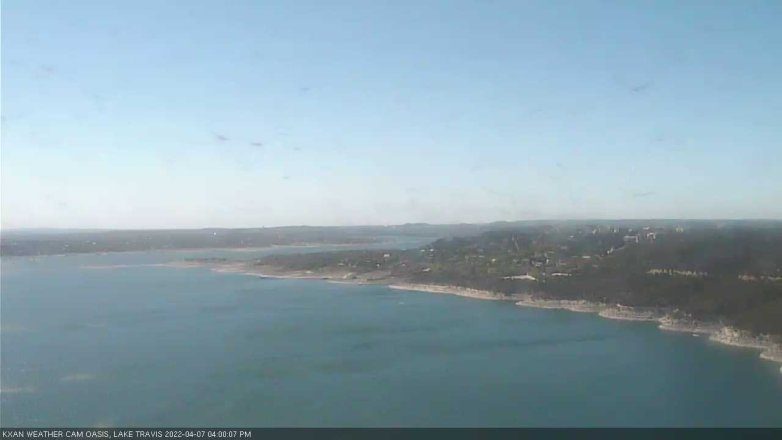Lake Travis webcam, April 7, 2022 4:00 PM CT