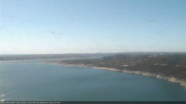 Lake Travis webcam, April 7, 2022 4:25 PM CT