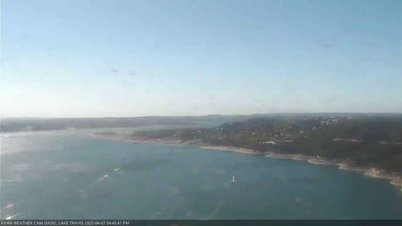 Lake Travis webcam, April 7, 2022 4:45 PM CT