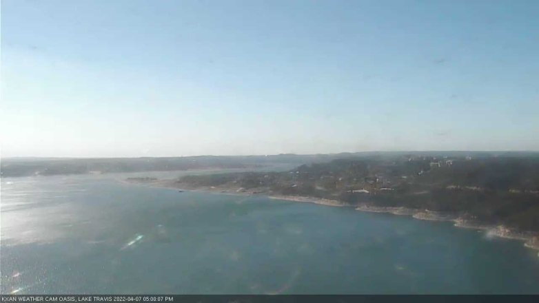 Lake Travis webcam, April 7, 2022 5:00 PM CT