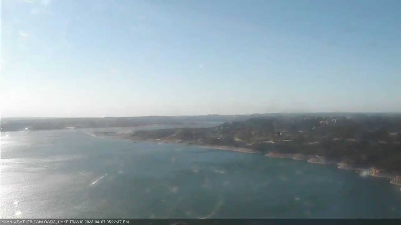 Lake Travis webcam, April 7, 2022 5:25 PM CT