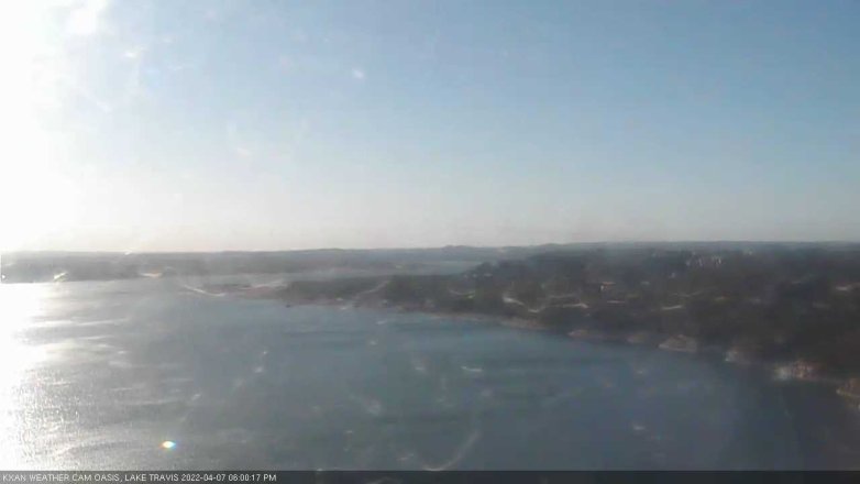 Lake Travis webcam, April 7, 2022 6:00 PM CT
