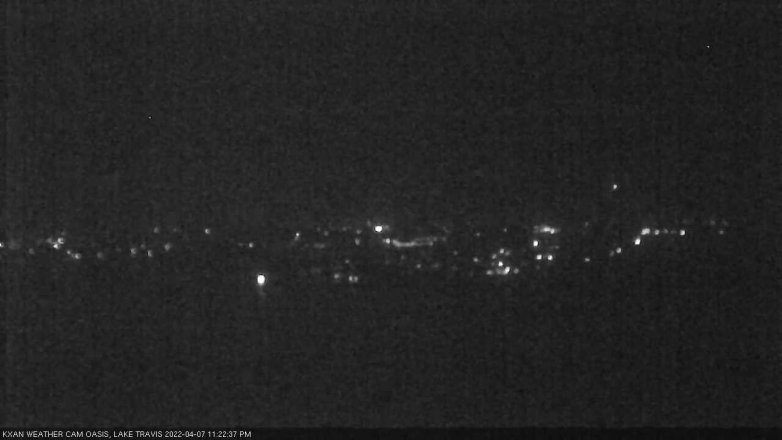 Lake Travis webcam, April 7, 2022 11:25 PM CT