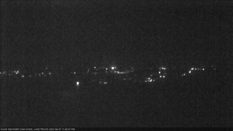Lake Travis webcam, April 7, 2022 11:45 PM CT