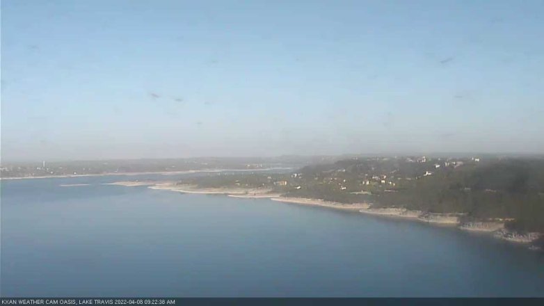 Lake Travis webcam, April 8, 2022 9:25 AM CT