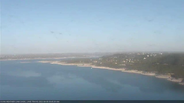 Lake Travis webcam, April 8, 2022 9:45 AM CT