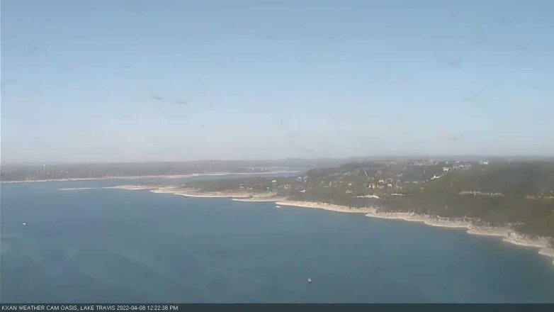 Lake Travis webcam, April 8, 2022 12:25 PM CT