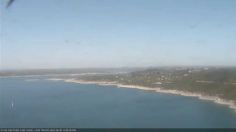 Lake Travis webcam, April 8, 2022 12:45 PM CT