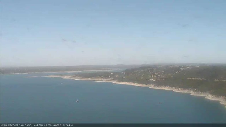 Lake Travis webcam, April 8, 2022 1:25 PM CT