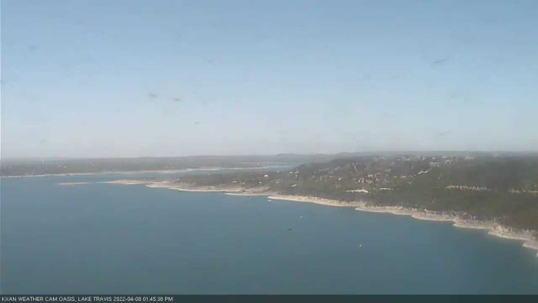 Lake Travis webcam, April 8, 2022 1:45 PM CT