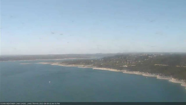 Lake Travis webcam, April 8, 2022 2:45 PM CT