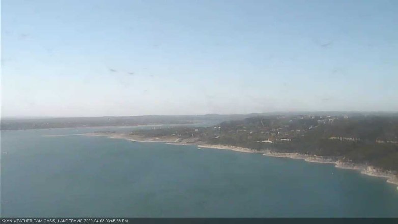 Lake Travis webcam, April 8, 2022 3:45 PM CT