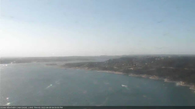 Lake Travis webcam, April 8, 2022 5:00 PM CT