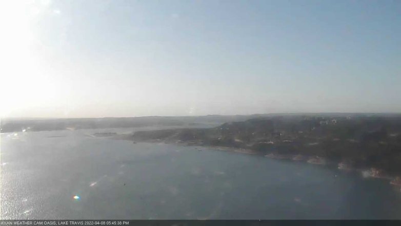 Lake Travis webcam, April 8, 2022 5:45 PM CT