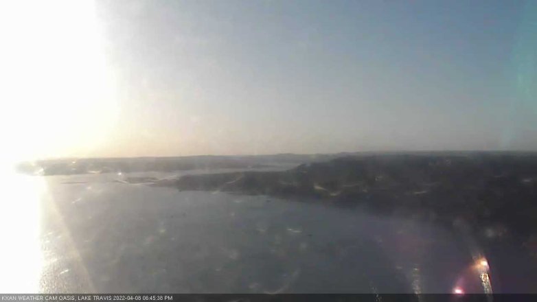 Lake Travis webcam, April 8, 2022 6:45 PM CT