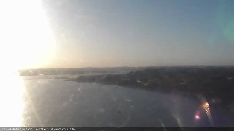 Lake Travis webcam, April 8, 2022 7:00 PM CT