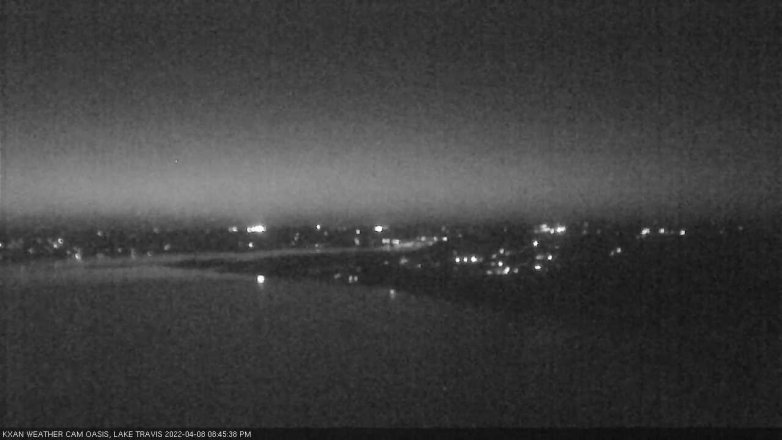 Lake Travis webcam, April 8, 2022 8:45 PM CT