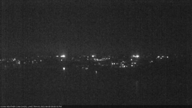 Lake Travis webcam, April 8, 2022 9:00 PM CT