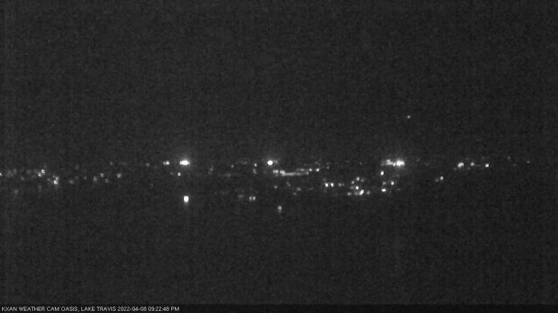 Lake Travis webcam, April 8, 2022 9:25 PM CT