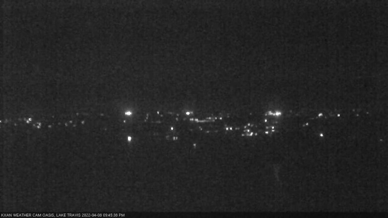 Lake Travis webcam, April 8, 2022 9:45 PM CT