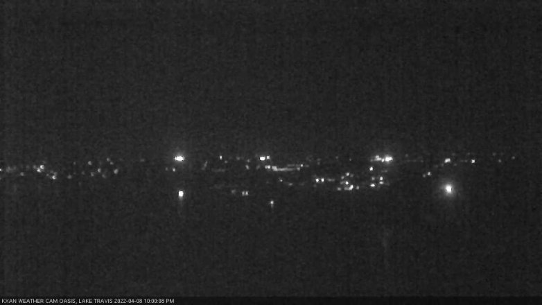 Lake Travis webcam, April 8, 2022 10:00 PM CT