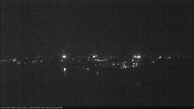 Lake Travis webcam, April 8, 2022 10:25 PM CT