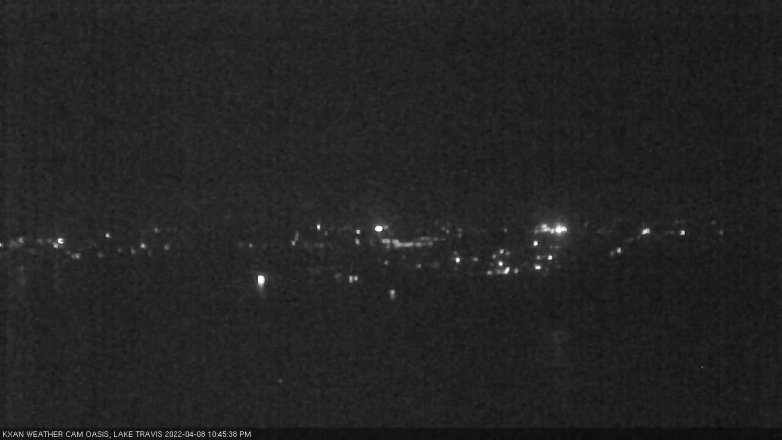 Lake Travis webcam, April 8, 2022 10:45 PM CT